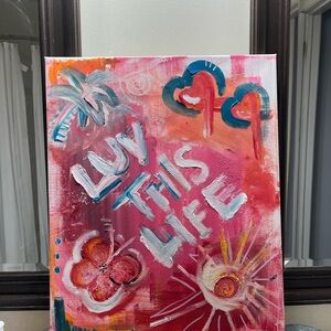 hand painted abstract art
